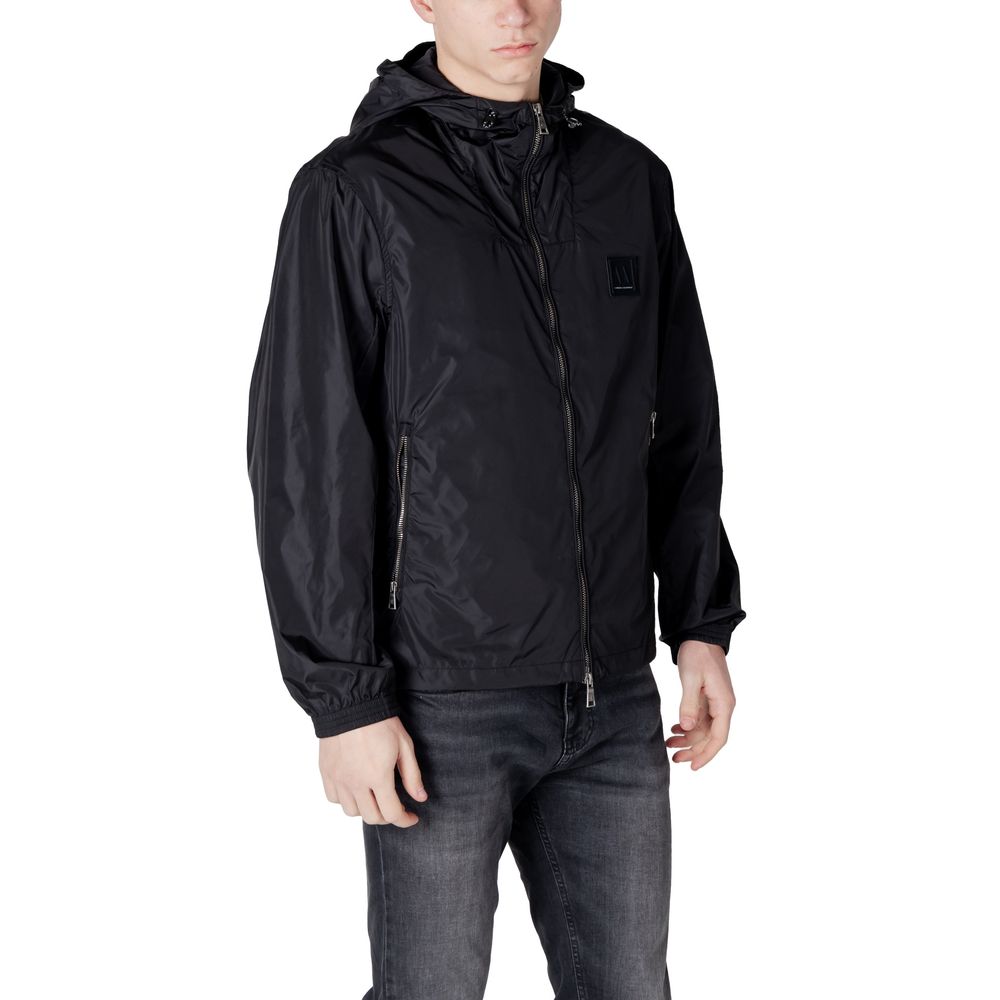 Armani Exchange Schwarze Polyamid-Jacke