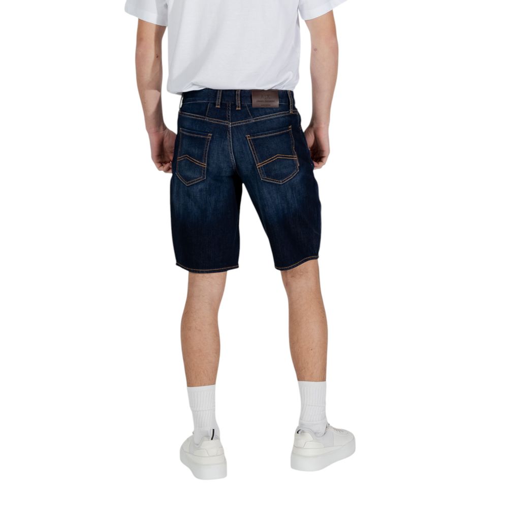 Armani Exchange Blaue Baumwoll-Bermuda-Shorts