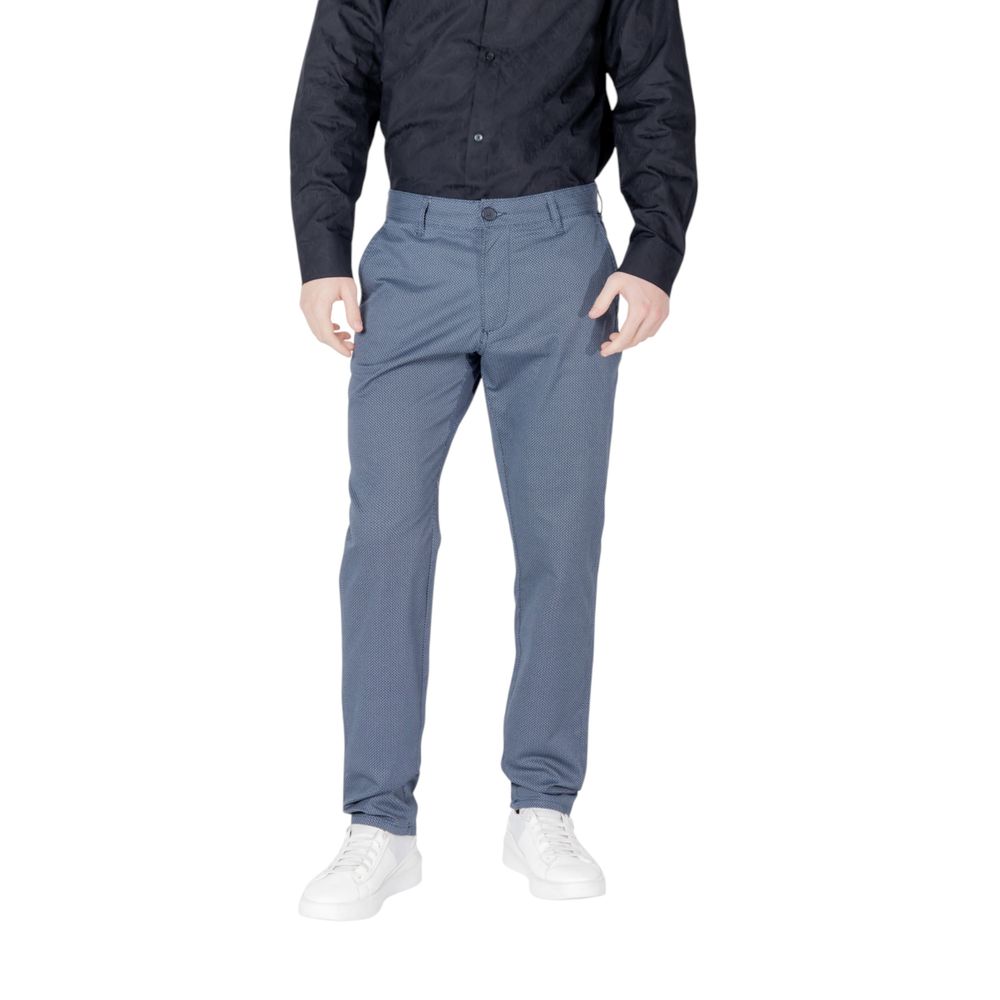 Pantalon skinny en coton bleu Armani Exchange