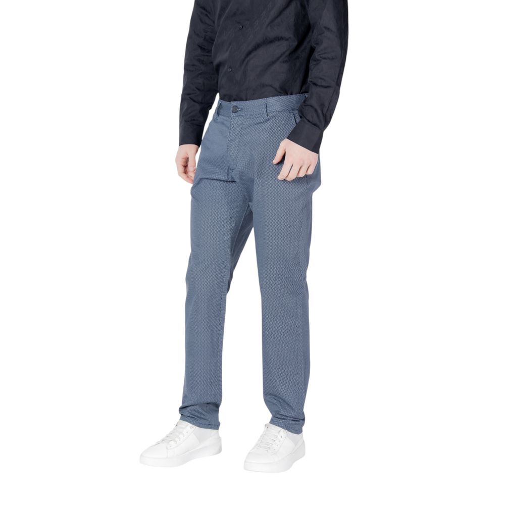 Pantalon skinny en coton bleu Armani Exchange