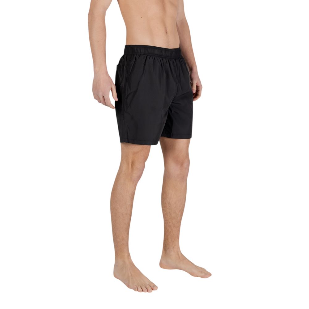 Armani Exchange Badehose aus schwarzem Polyester