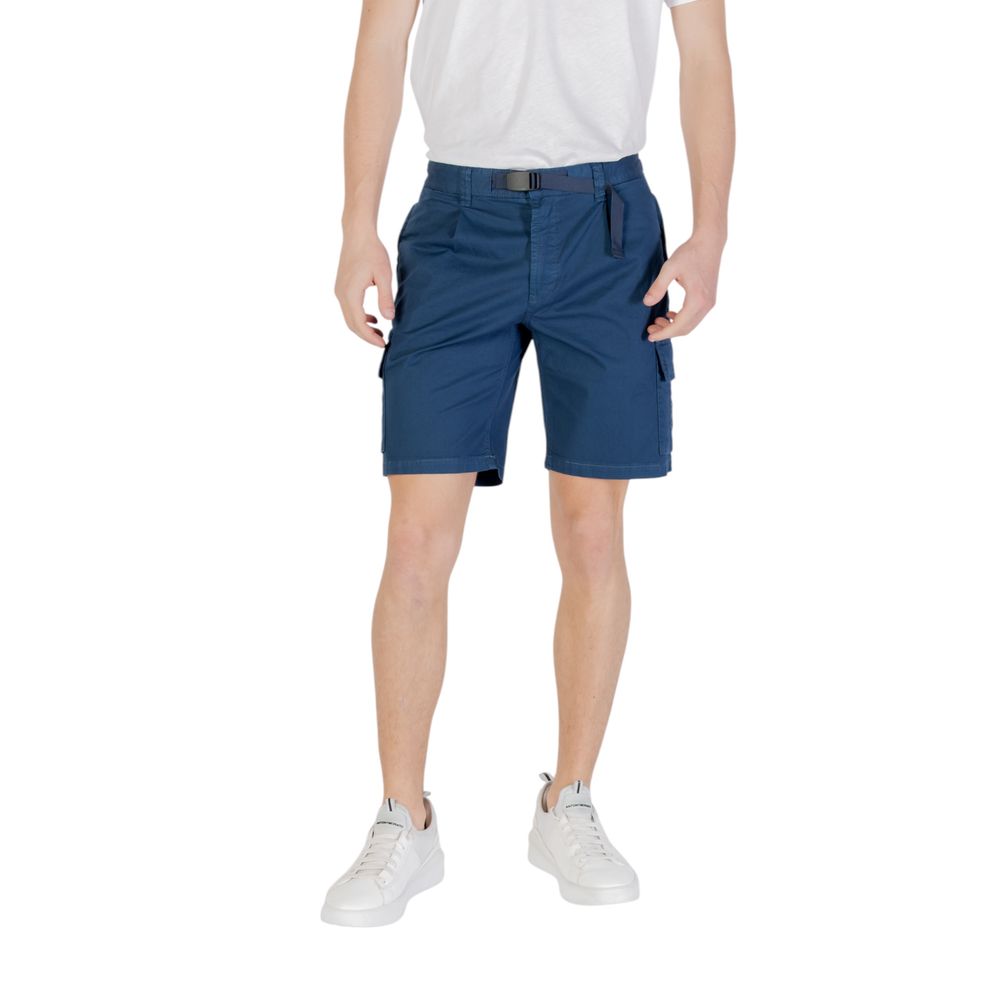 Hugo Boss Blaue Baumwoll-Bermuda-Shorts