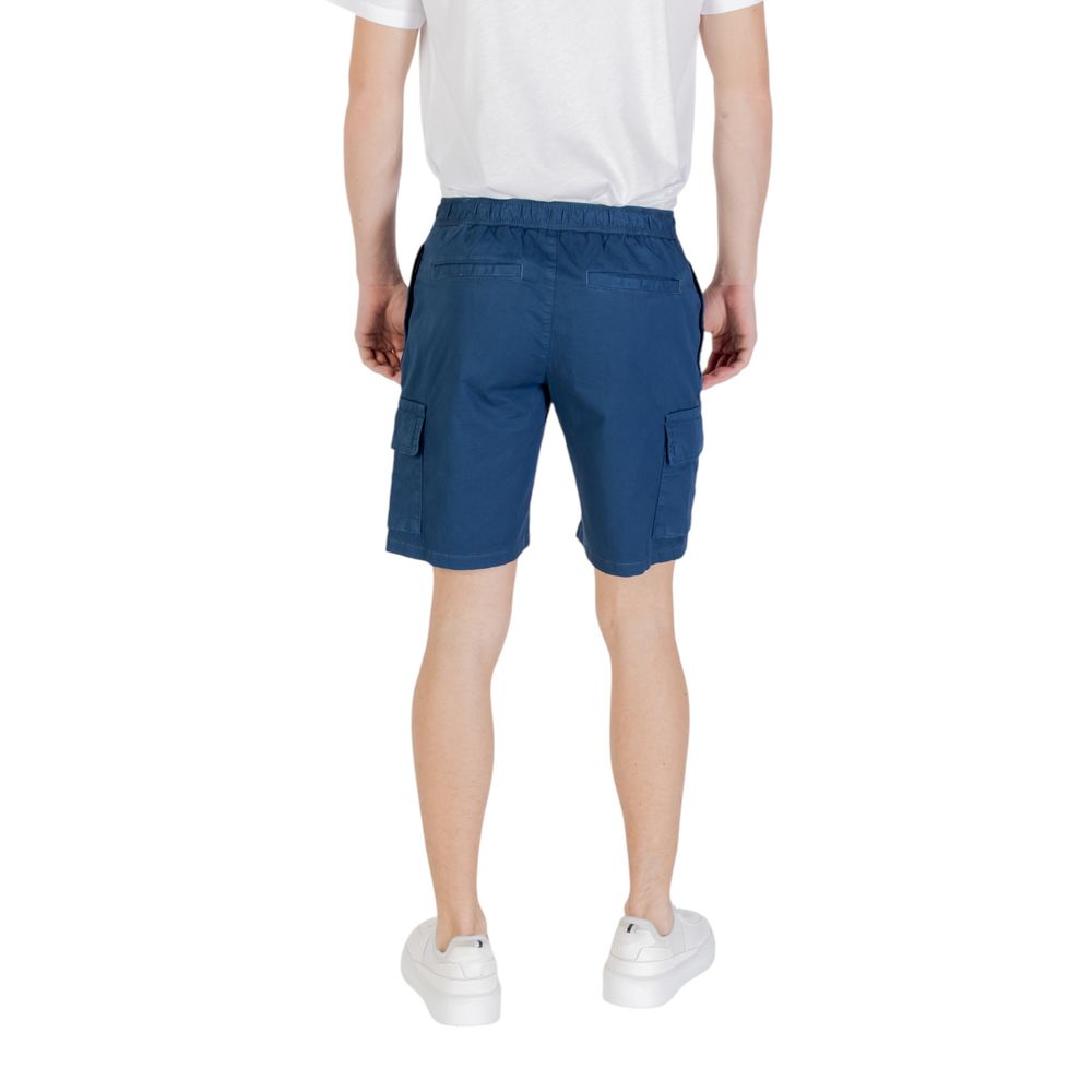 Hugo Boss Blaue Baumwoll-Bermuda-Shorts
