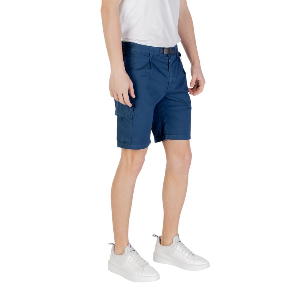 Hugo Boss Blaue Baumwoll-Bermuda-Shorts