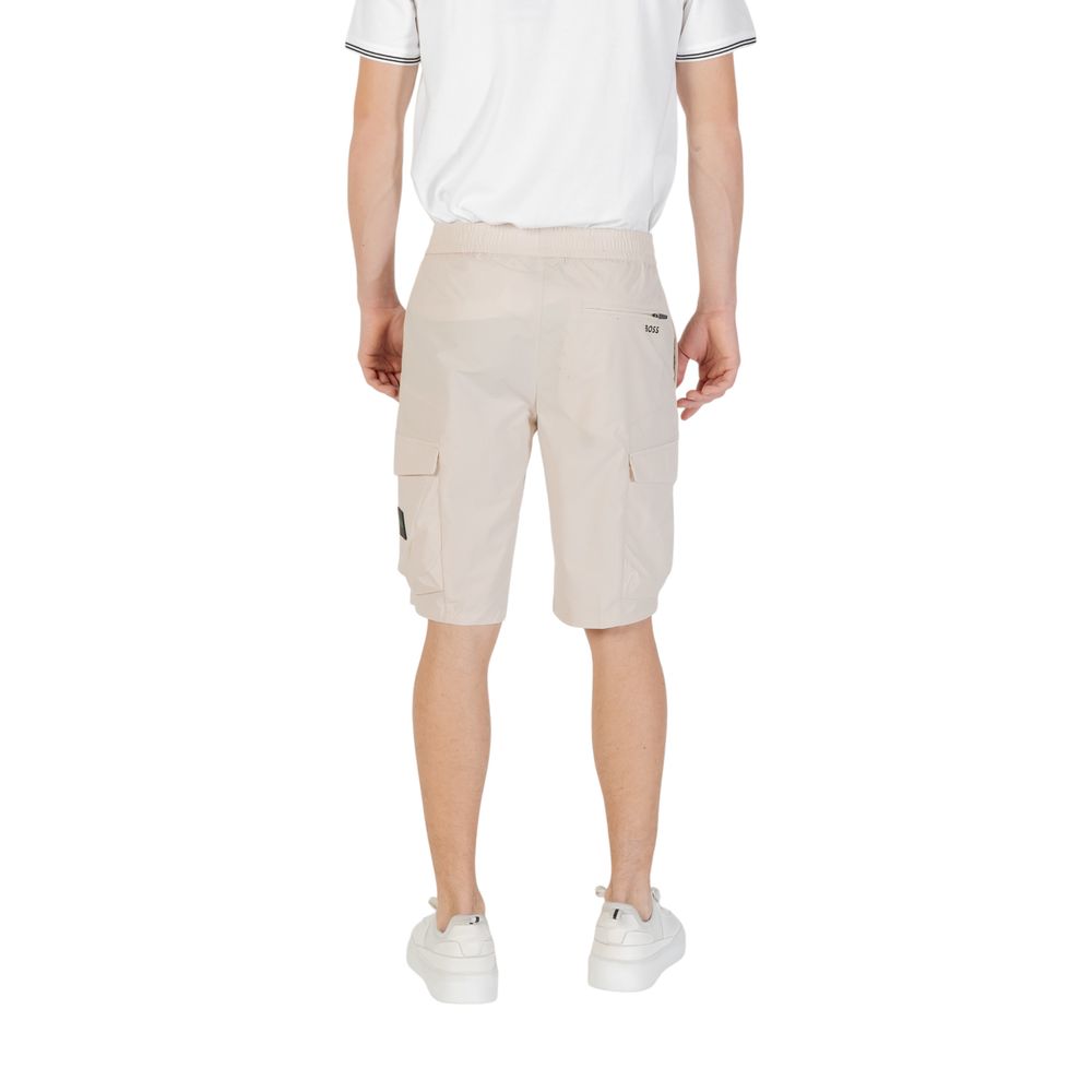 Hugo Boss Beige Polyester-Bermuda-Shorts
