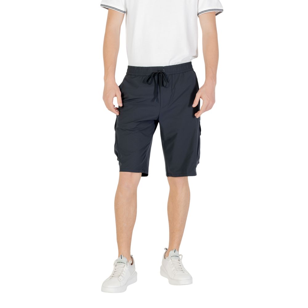 Hugo Boss Blaue Polyester-Bermuda-Shorts