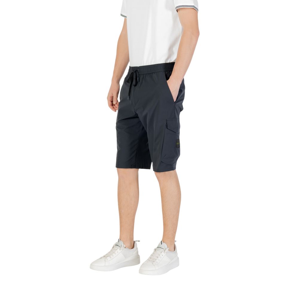 Hugo Boss Blaue Polyester-Bermuda-Shorts