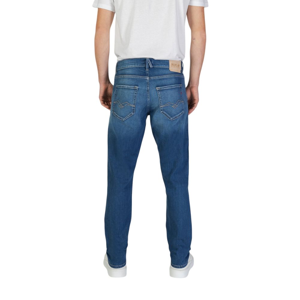 Replay Blaue Slim-Fit-Jeans aus Baumwolle