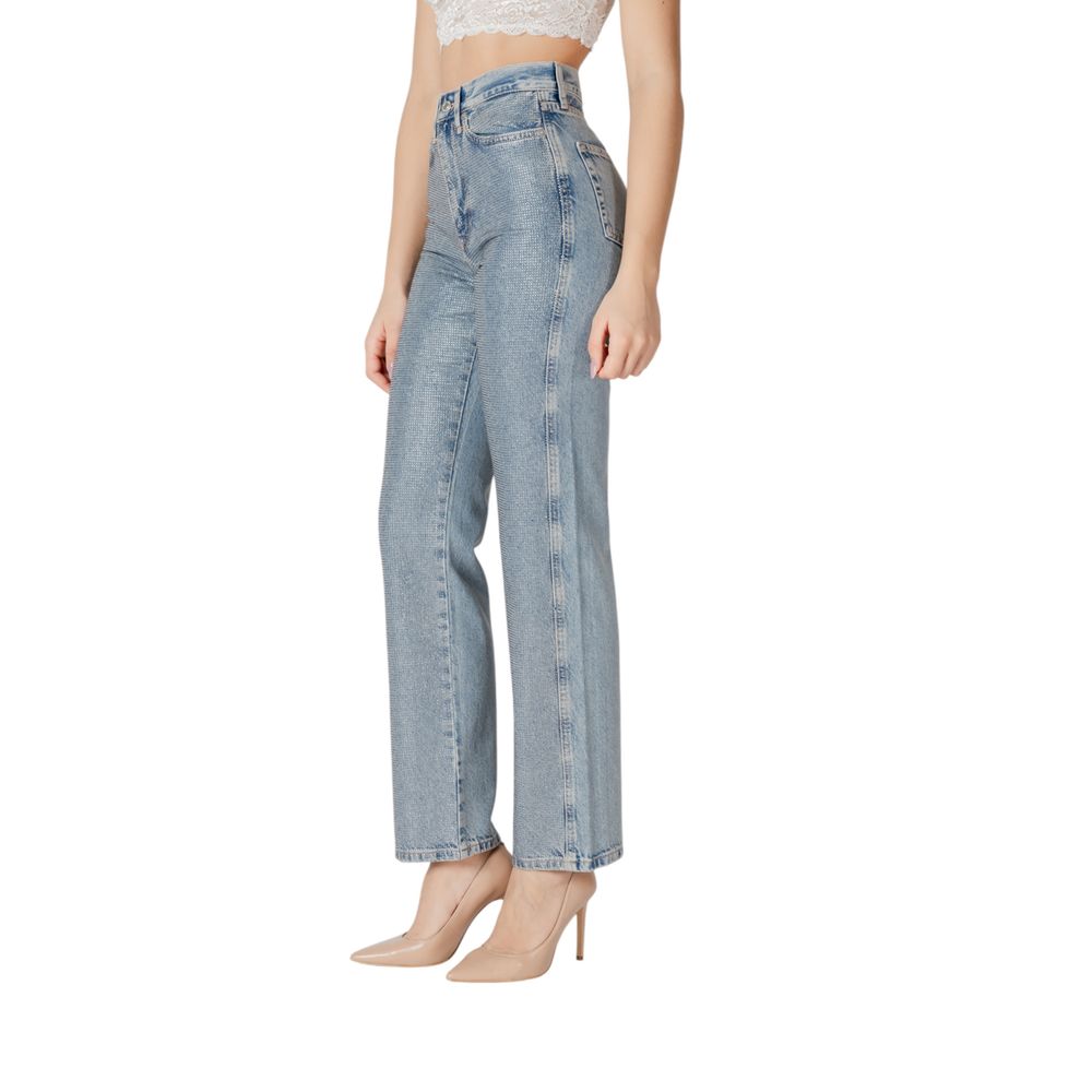 Only Blaue Baumwoll-Mom-Jeans