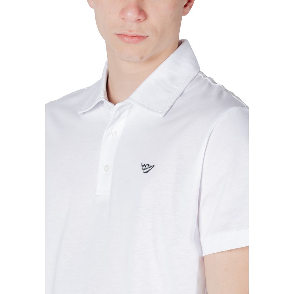 Emporio Armani Underwear Weißes Baumwoll-Poloshirt