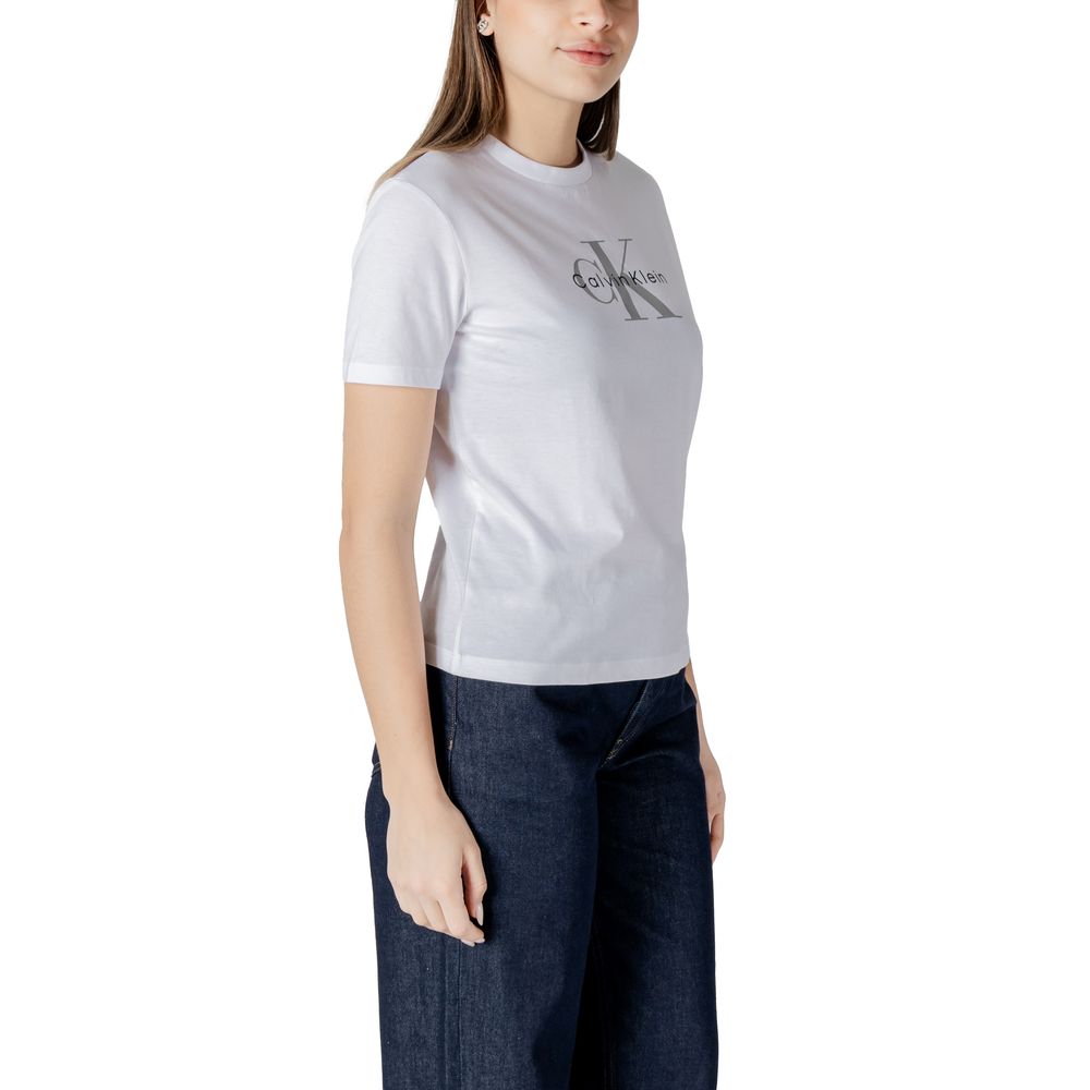 Calvin Klein Jeans T-Shirt aus weißer Baumwolle