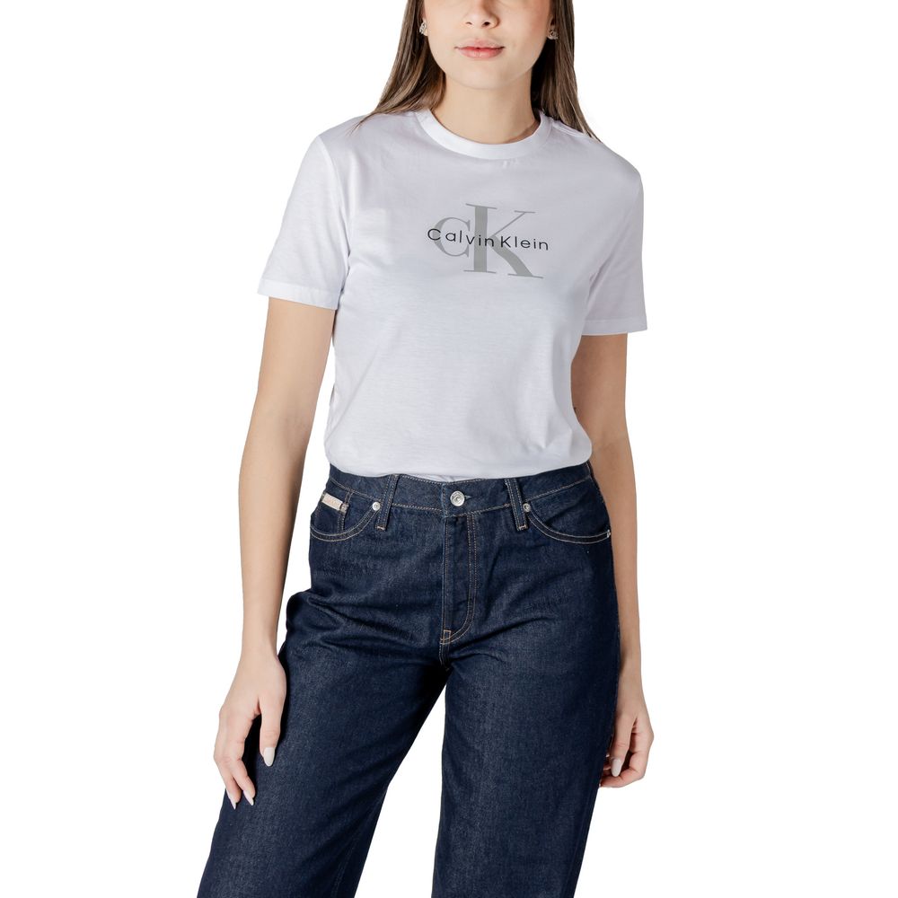 Calvin Klein Jeans T-Shirt aus weißer Baumwolle