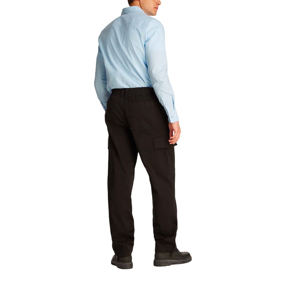 Calvin Klein Jeans Schwarze Baumwollhose