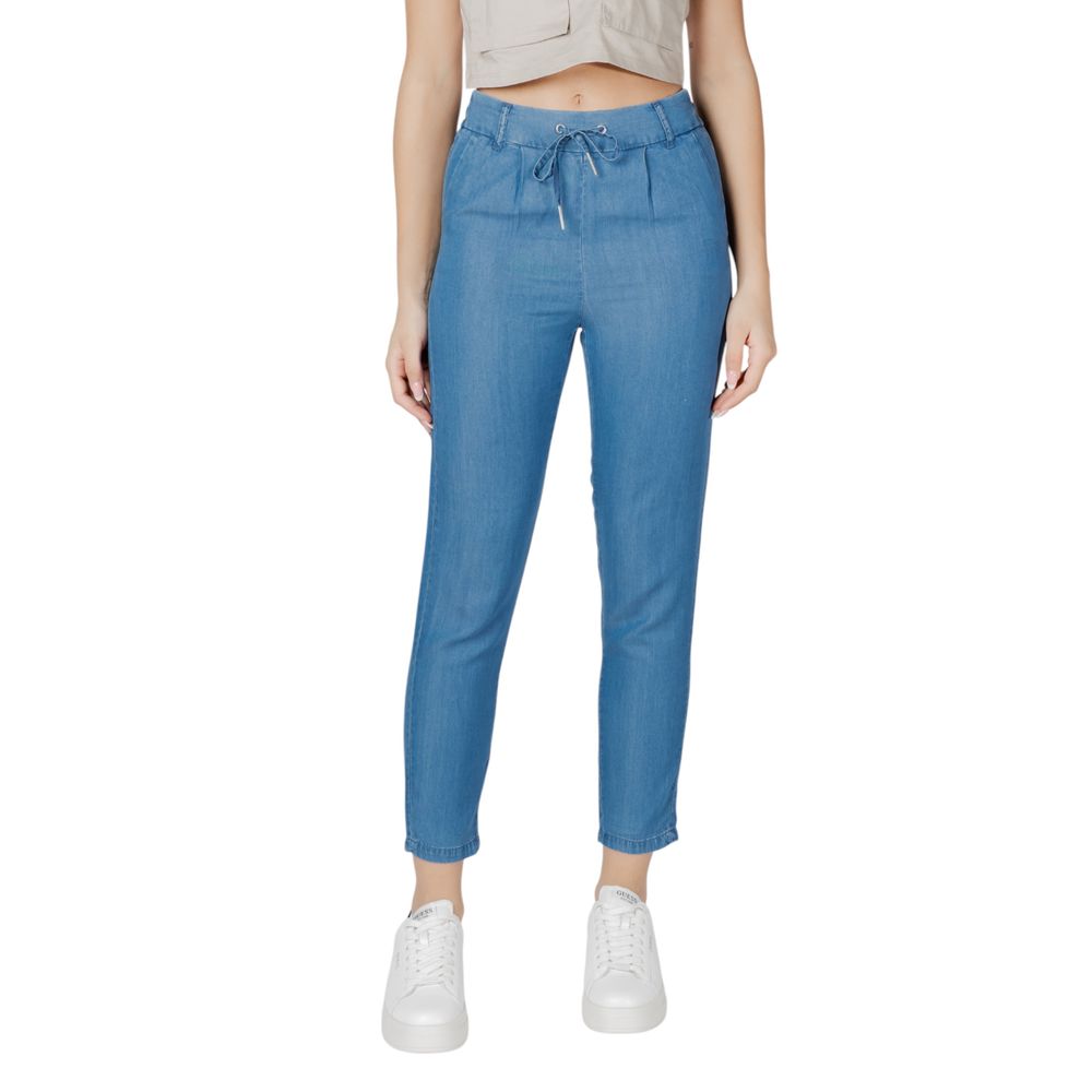 Only Blaue Lyocell-Freizeithose