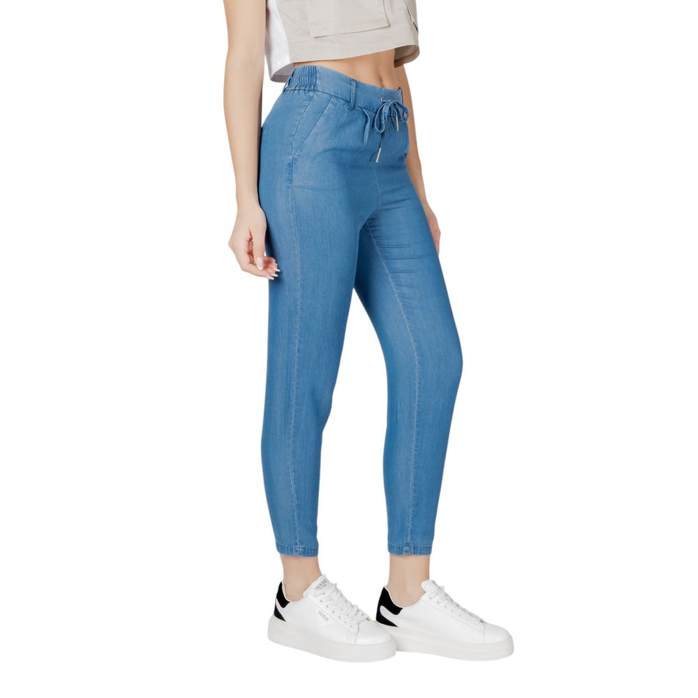 Only Blaue Lyocell-Freizeithose