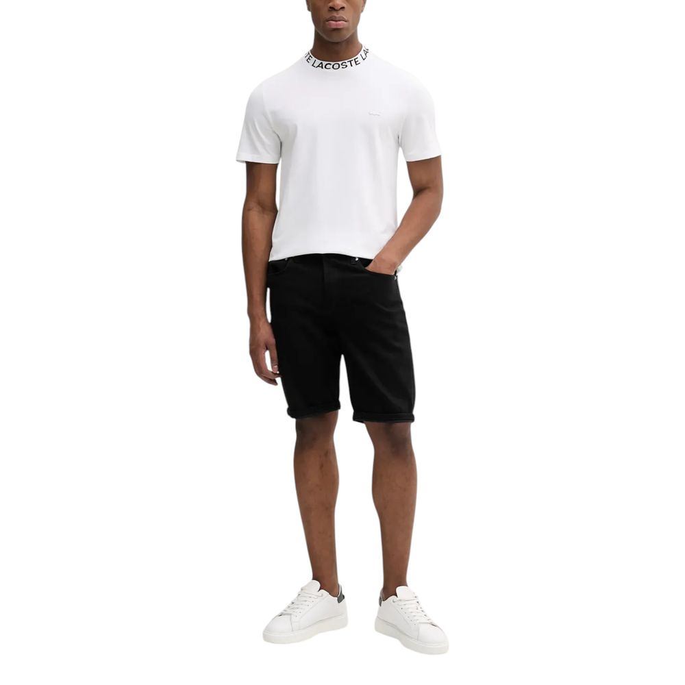 Calvin Klein Jeans Schwarze Baumwoll-Bermudas
