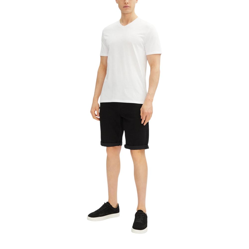 Calvin Klein Jeans Schwarze Baumwoll-Bermuda-Shorts