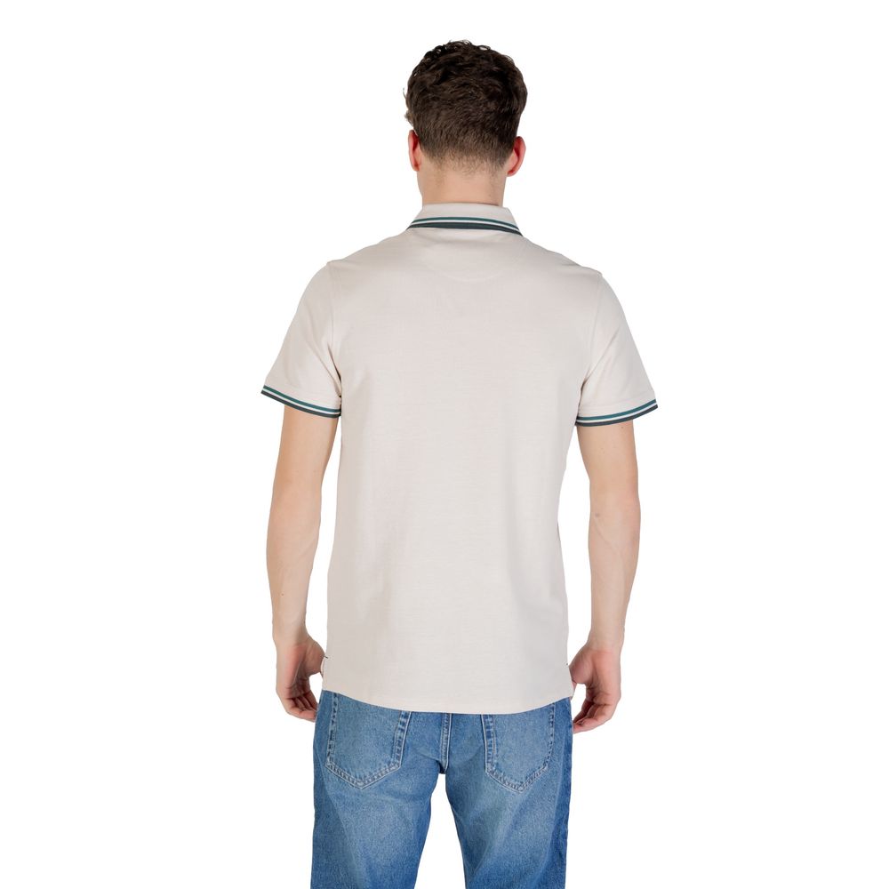 Jack Jones Beigefarbenes Baumwoll-Poloshirt