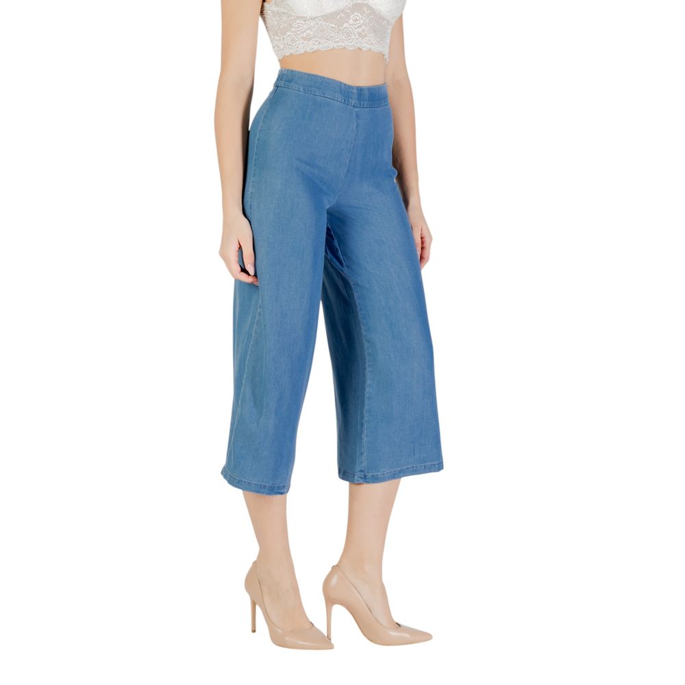 Only Blaue Lyocell-Culotte