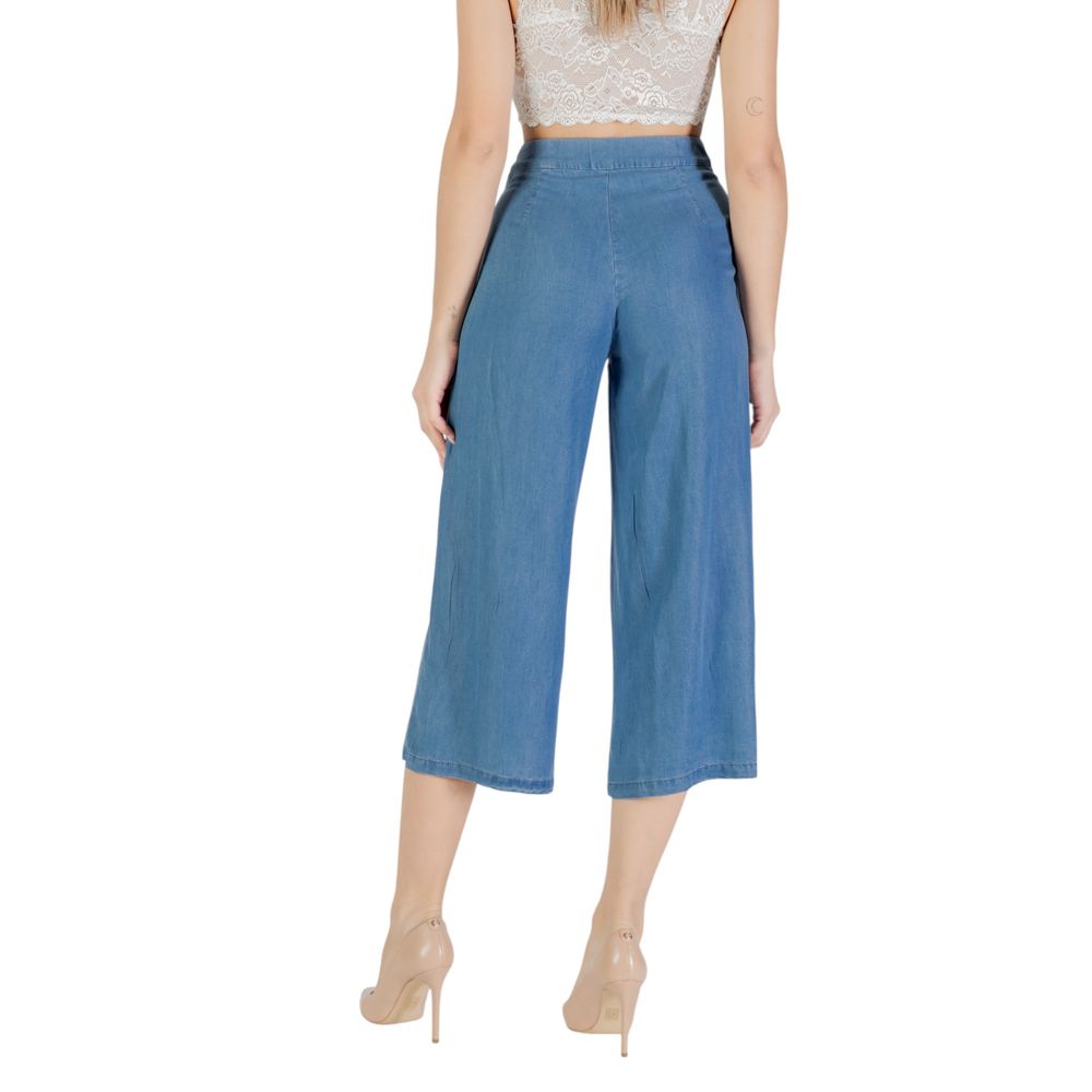 Only Blaue Lyocell-Culotte