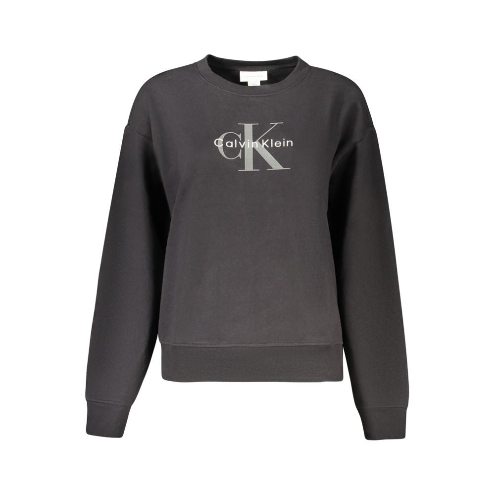 Calvin Klein Schwarzer Baumwollpullover für Frauen