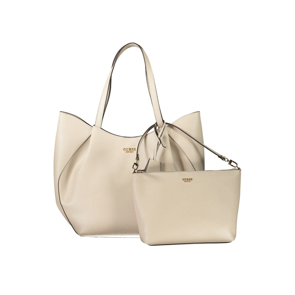 Sac à main Guess Jeans beige en polyéthylène pour femme