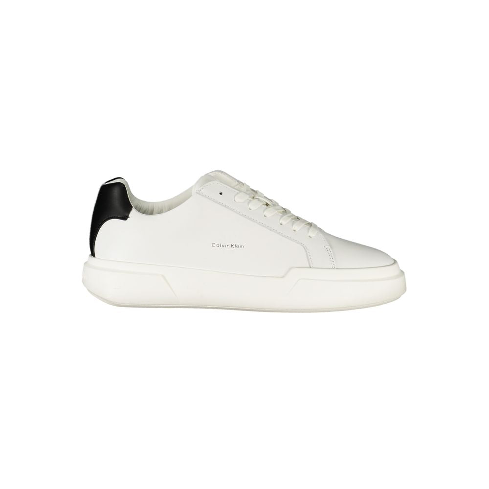 Calvin Klein Weißes Leder Herren Sneaker