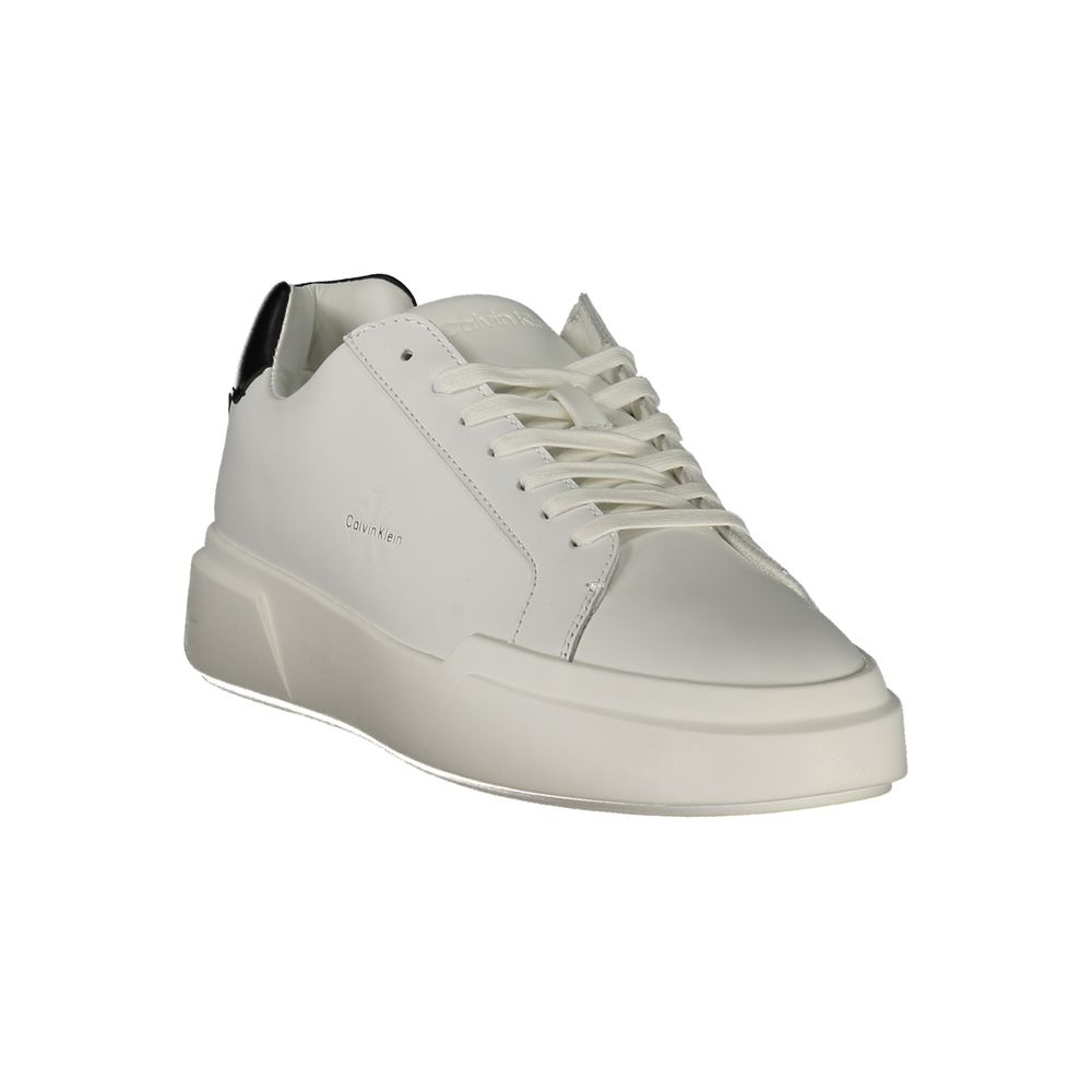 Calvin Klein Weißes Leder Herren Sneaker