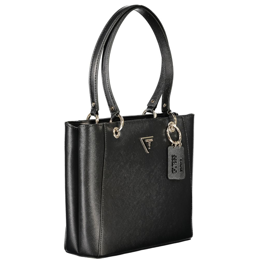 Guess Jeans Schwarz Polyethylen Frauen Handtasche