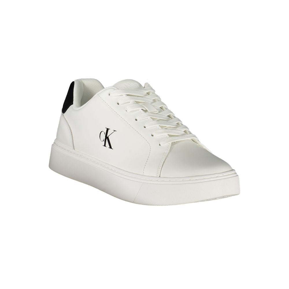 Calvin Klein Weißes Leder Herren Sneaker