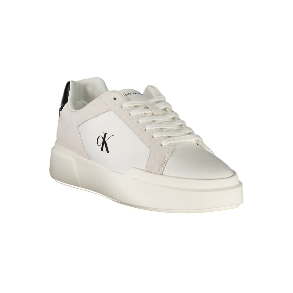 Calvin Klein Weißes Leder Herren Sneaker