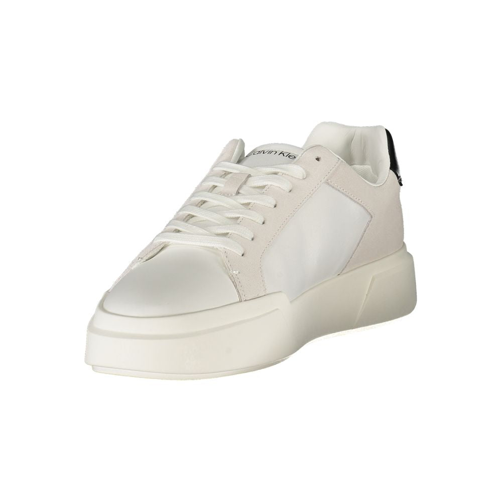 Calvin Klein Weißes Leder Herren Sneaker