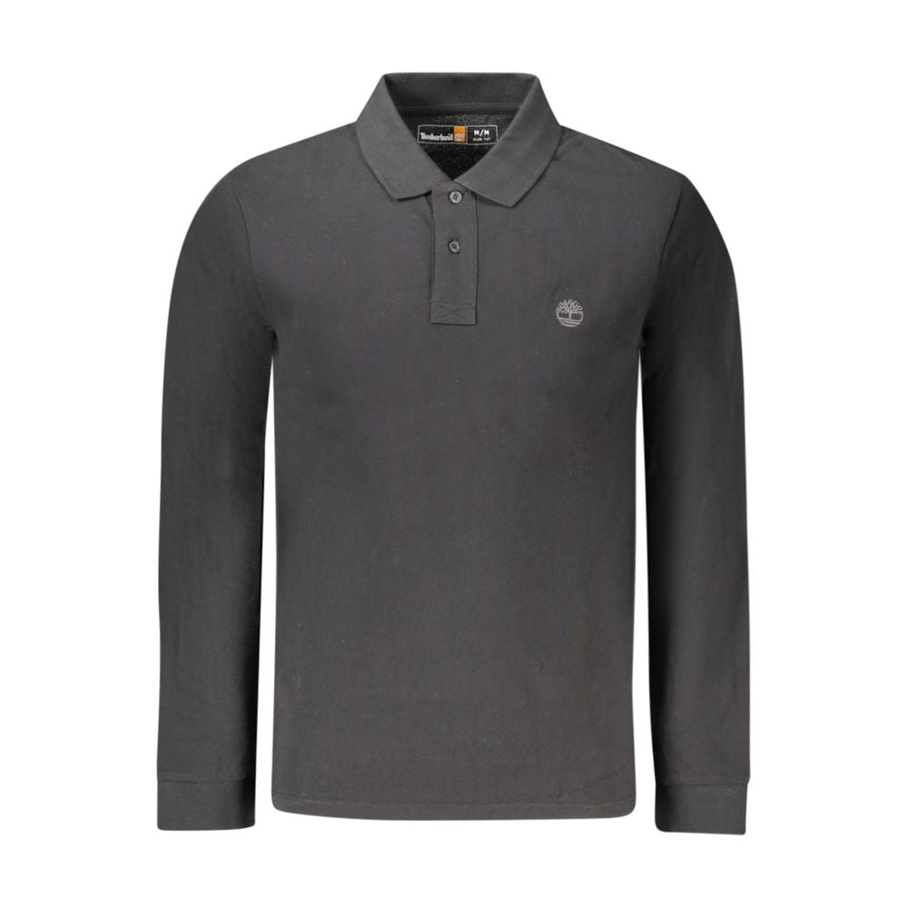 Timberland Schwarzes Baumwoll-Poloshirt für Männer