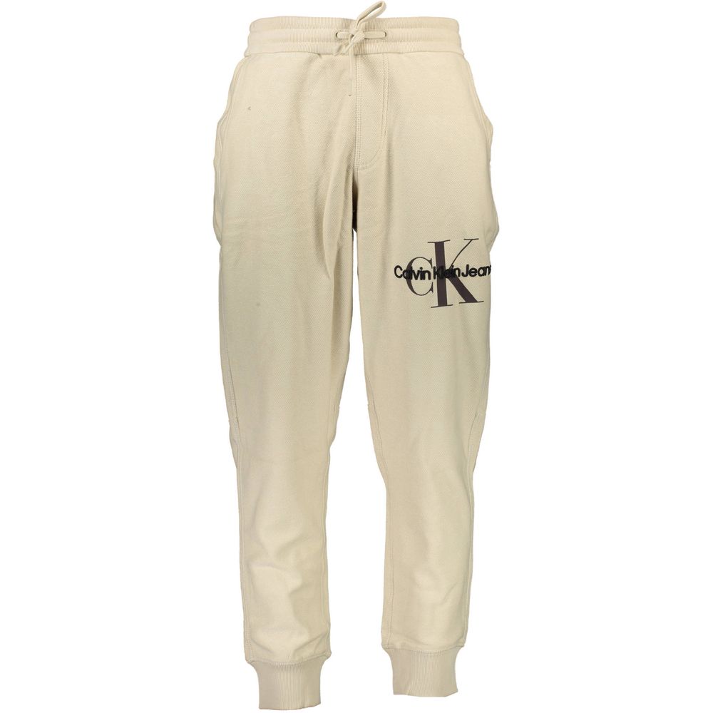 Calvin Klein beige cotton trousers