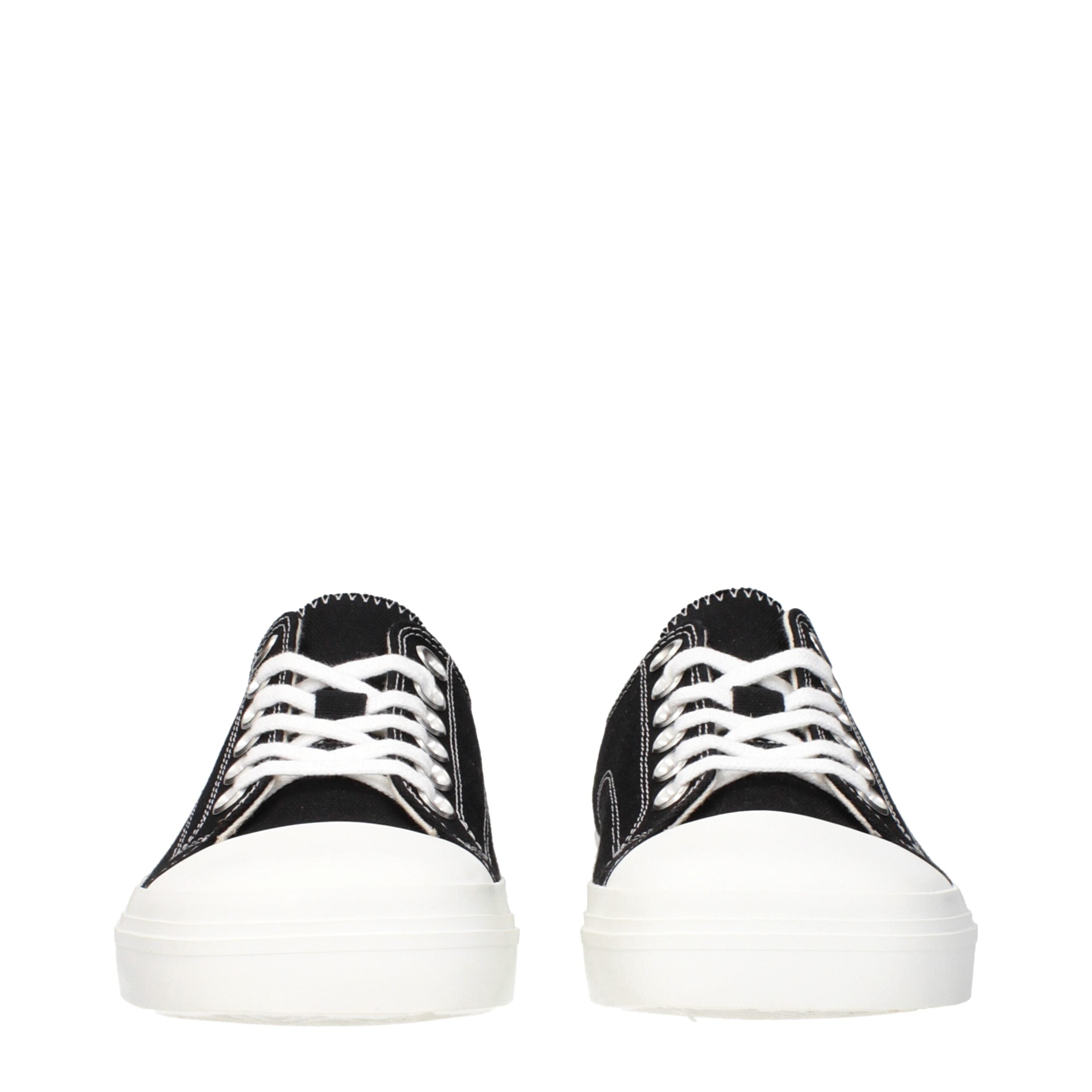 Moschino Schwarze Stoff-Sneaker mit niedrigem Schaft