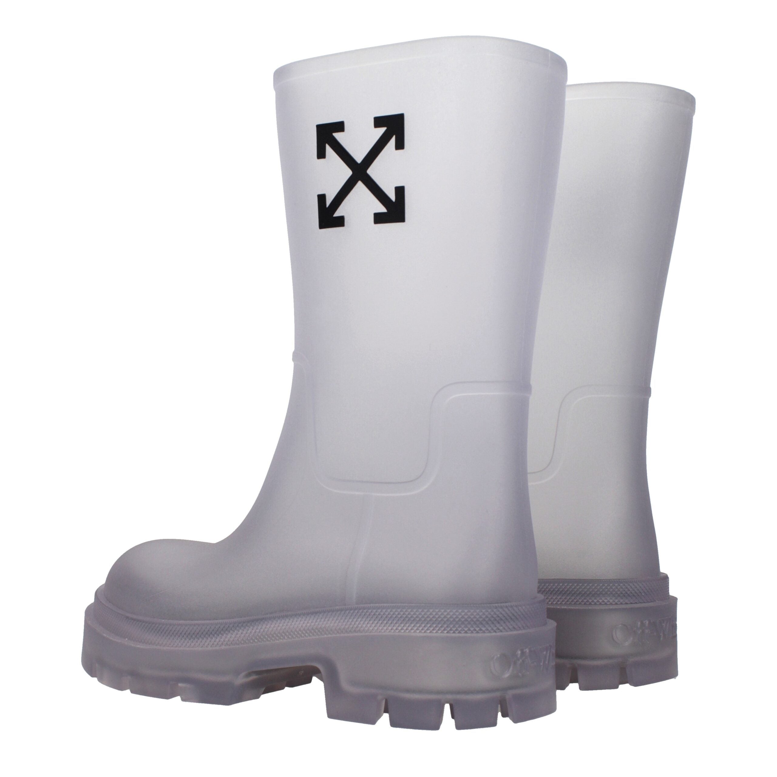Off-White Transparente Pvc-Stiefeletten