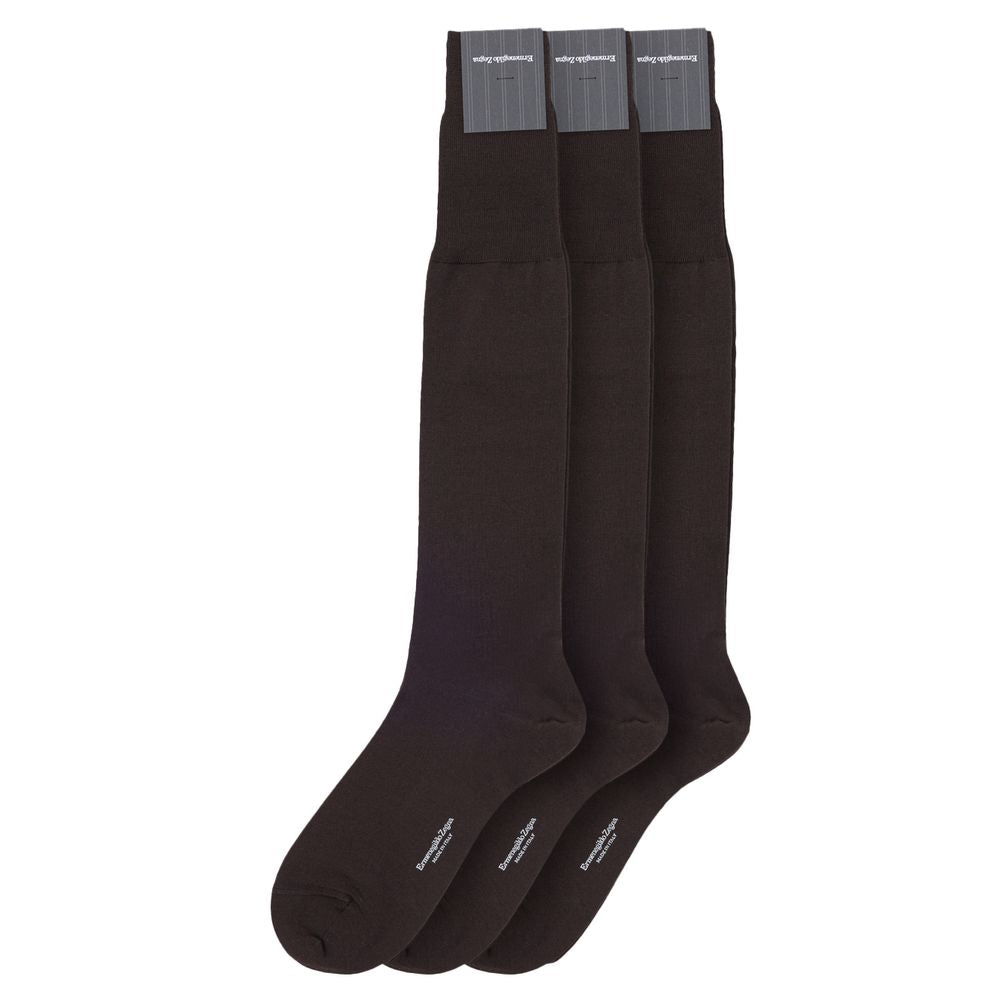ZEGNA Braune Wollsocken