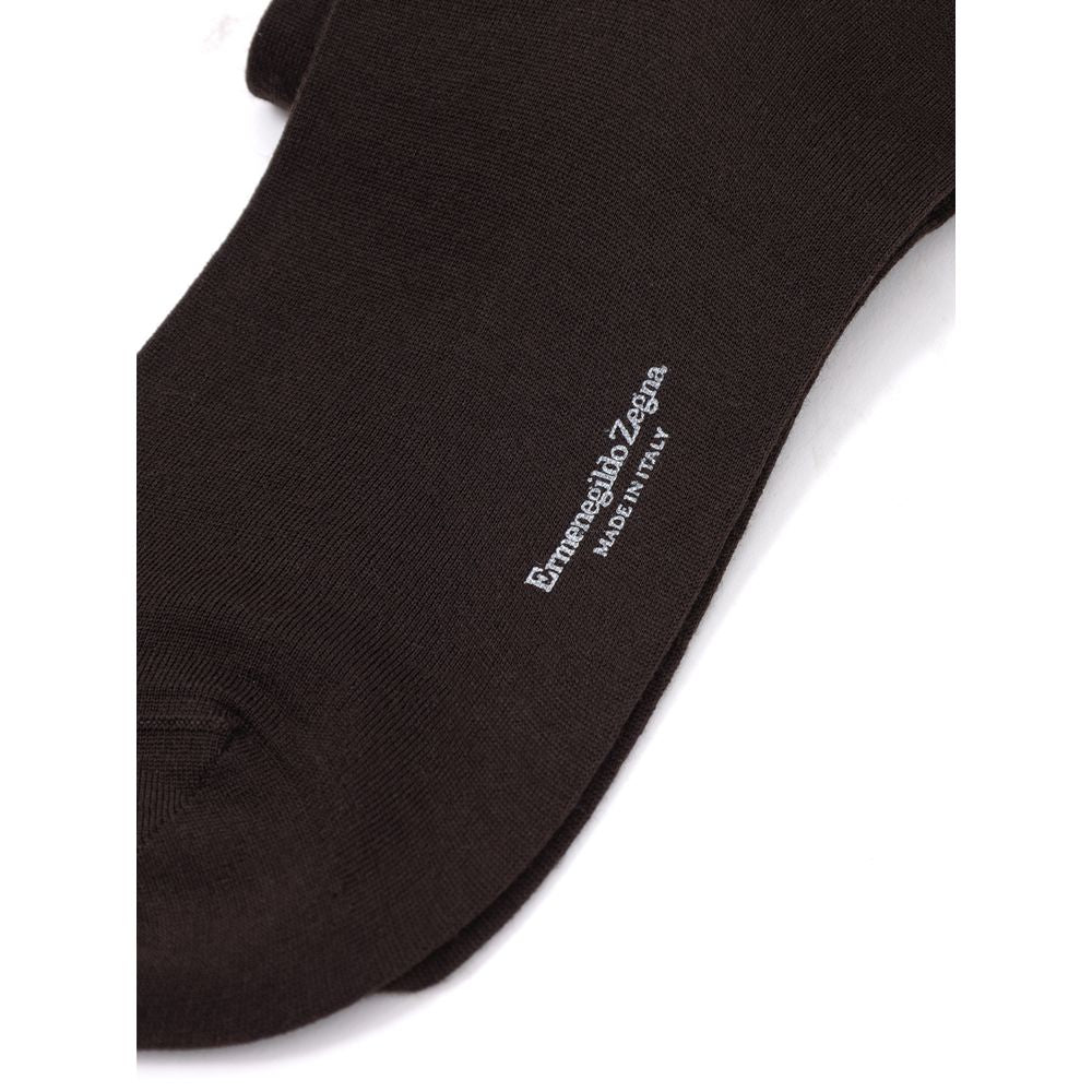 ZEGNA Braune Wollsocken