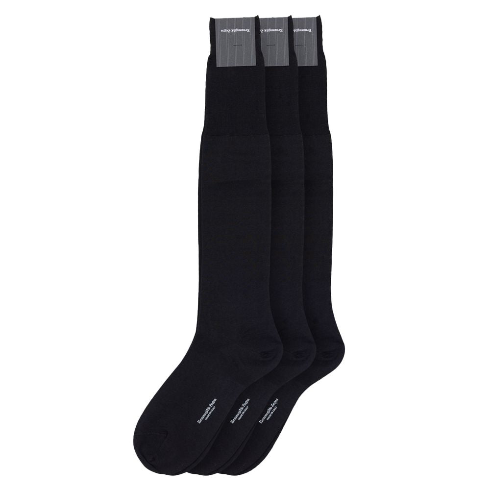 ZEGNA Schwarze Wollsocken