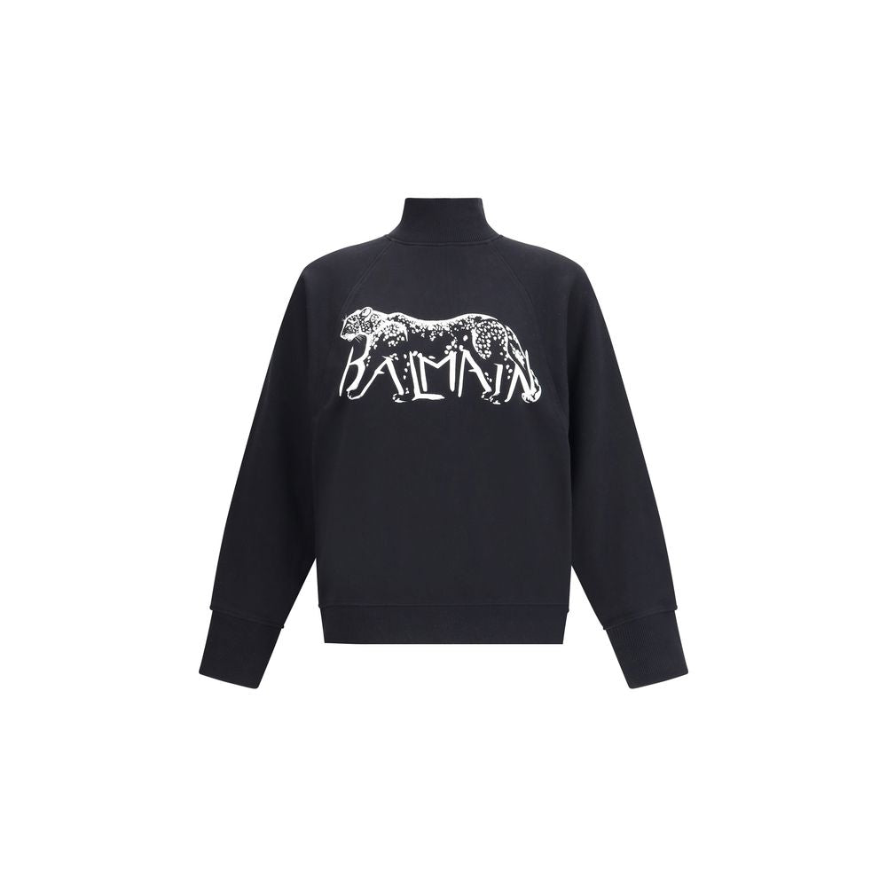 Balmain Schwarzer Baumwoll-Sweatshirt