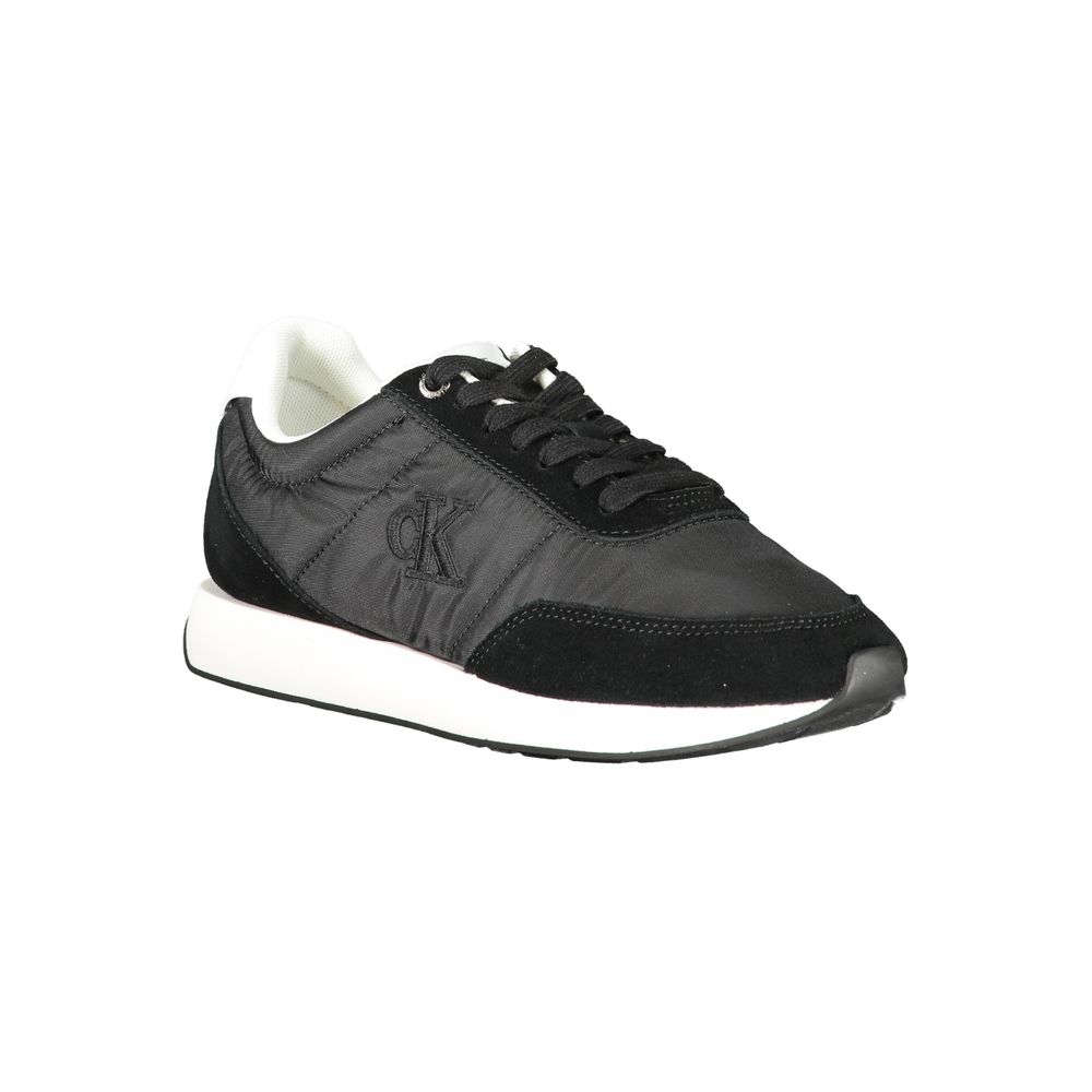 Calvin Klein Schwarzes Leder Damen Sneaker