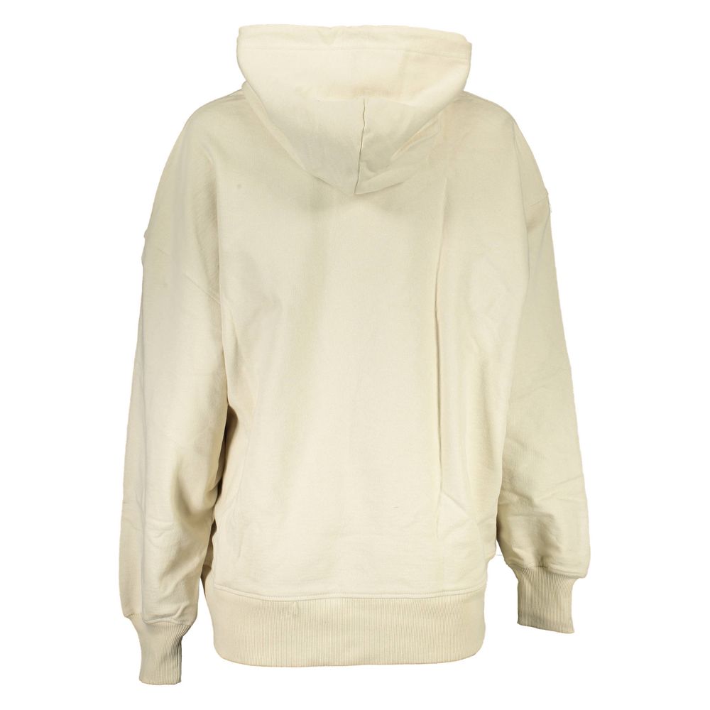 Sweat-shirt beige en coton Calvin Klein