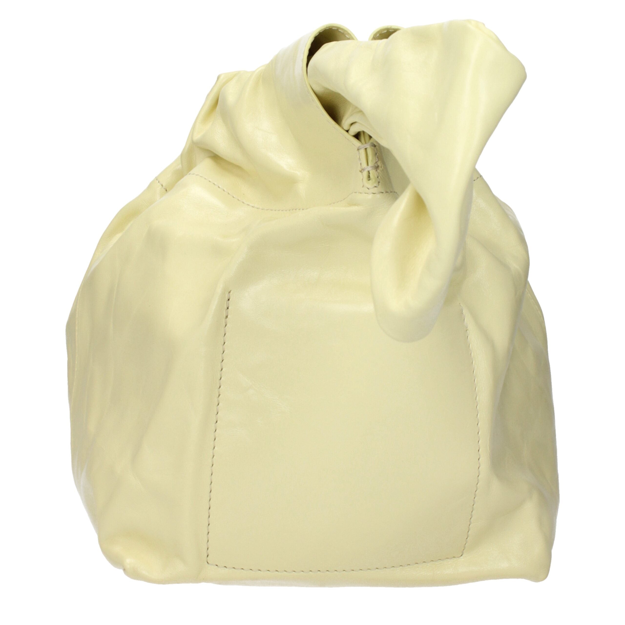 Jil Sander Gelbe Lederhandtasche