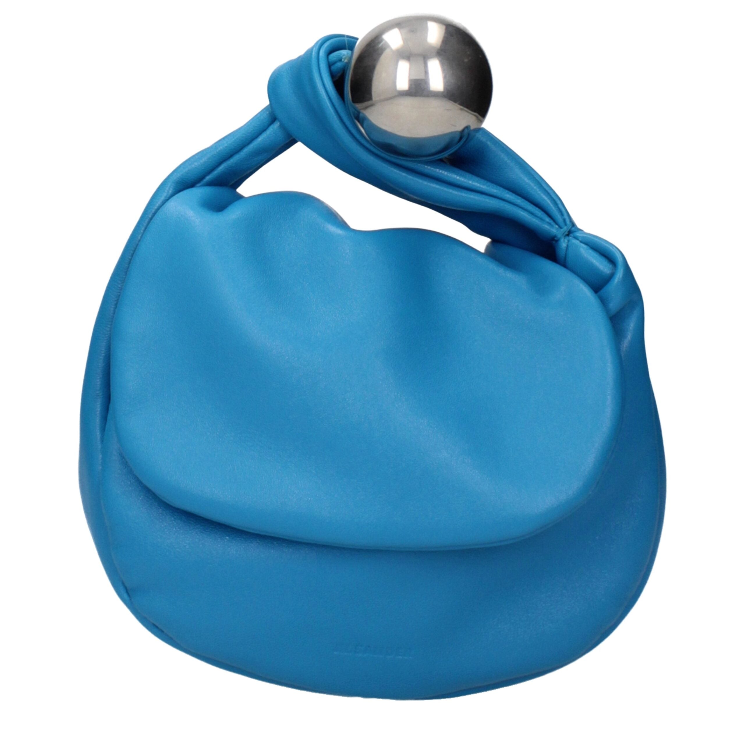 Jil Sander Handtasche aus Blauem Leder