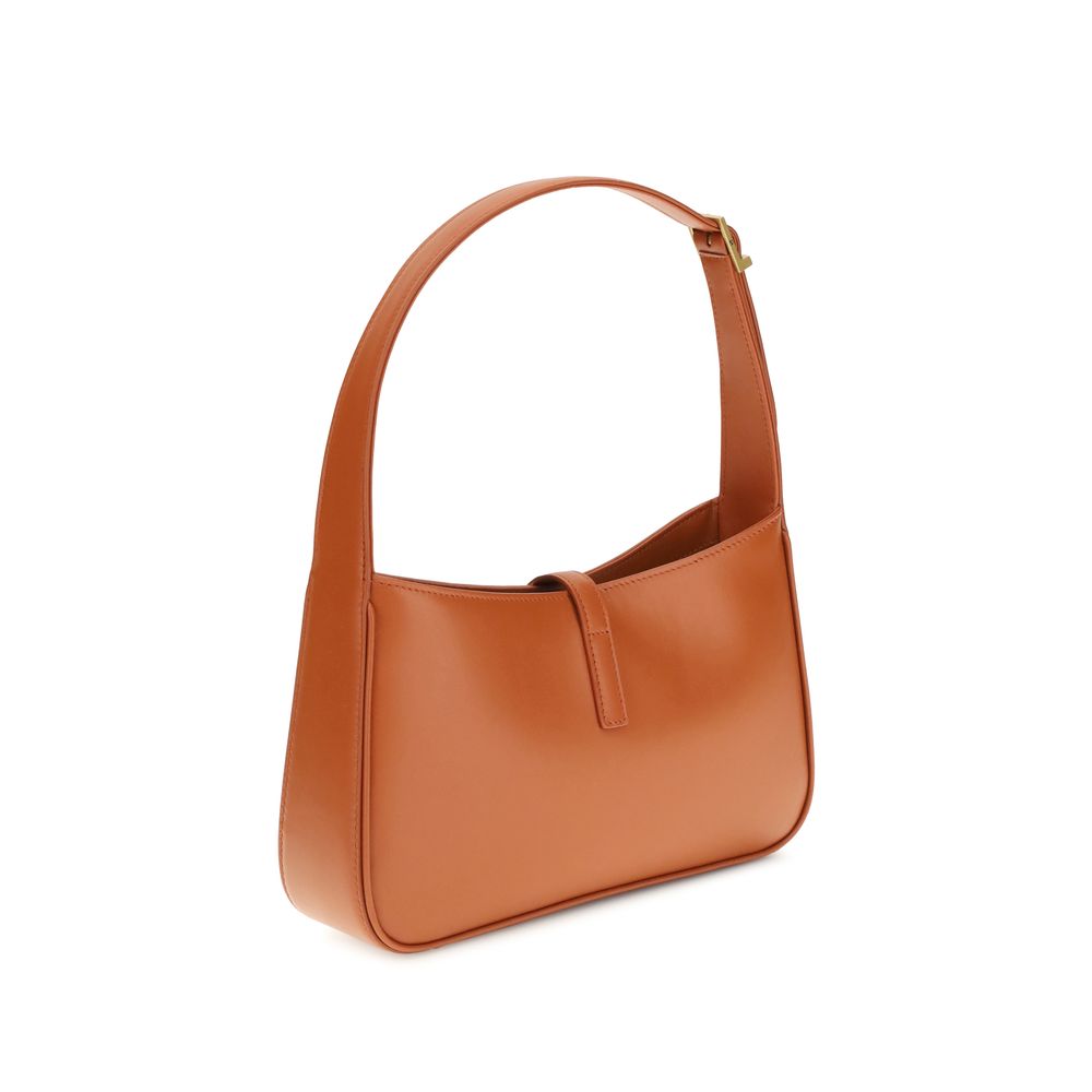Saint Laurent Orangefarbene Kalbshaut Bos Taurus Schultertasche