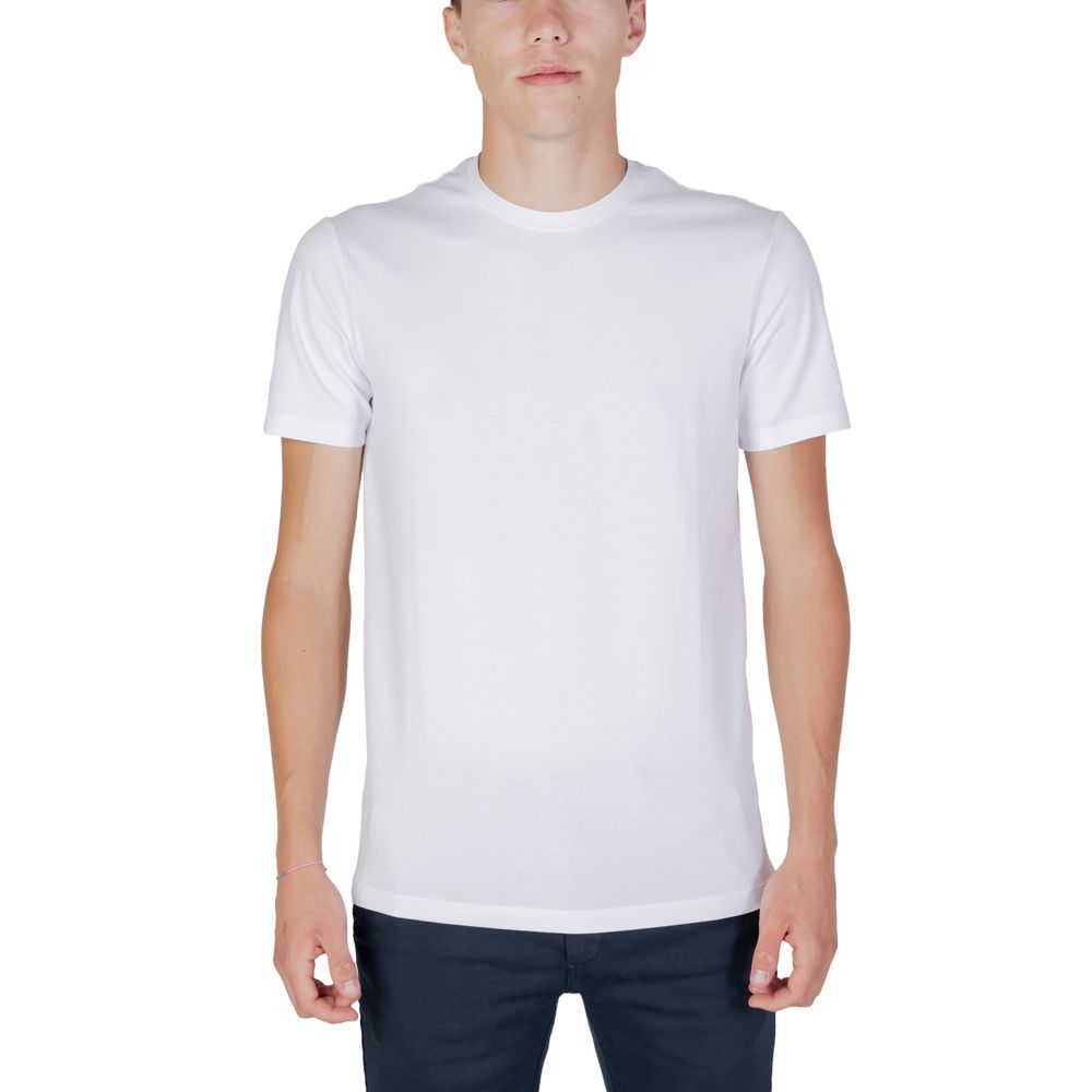 Armani Exchange Weißes Baumwoll-T-Shirt