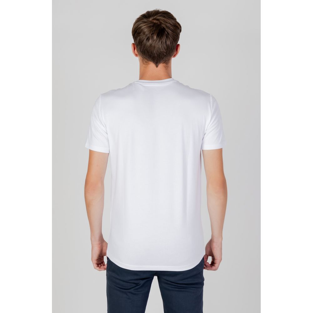 Armani Exchange Weißes Baumwoll-T-Shirt
