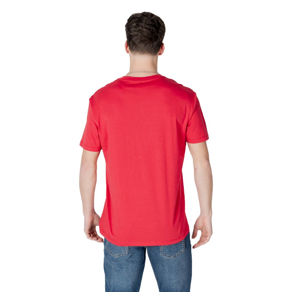 T-shirt en coton rouge Armani Exchange