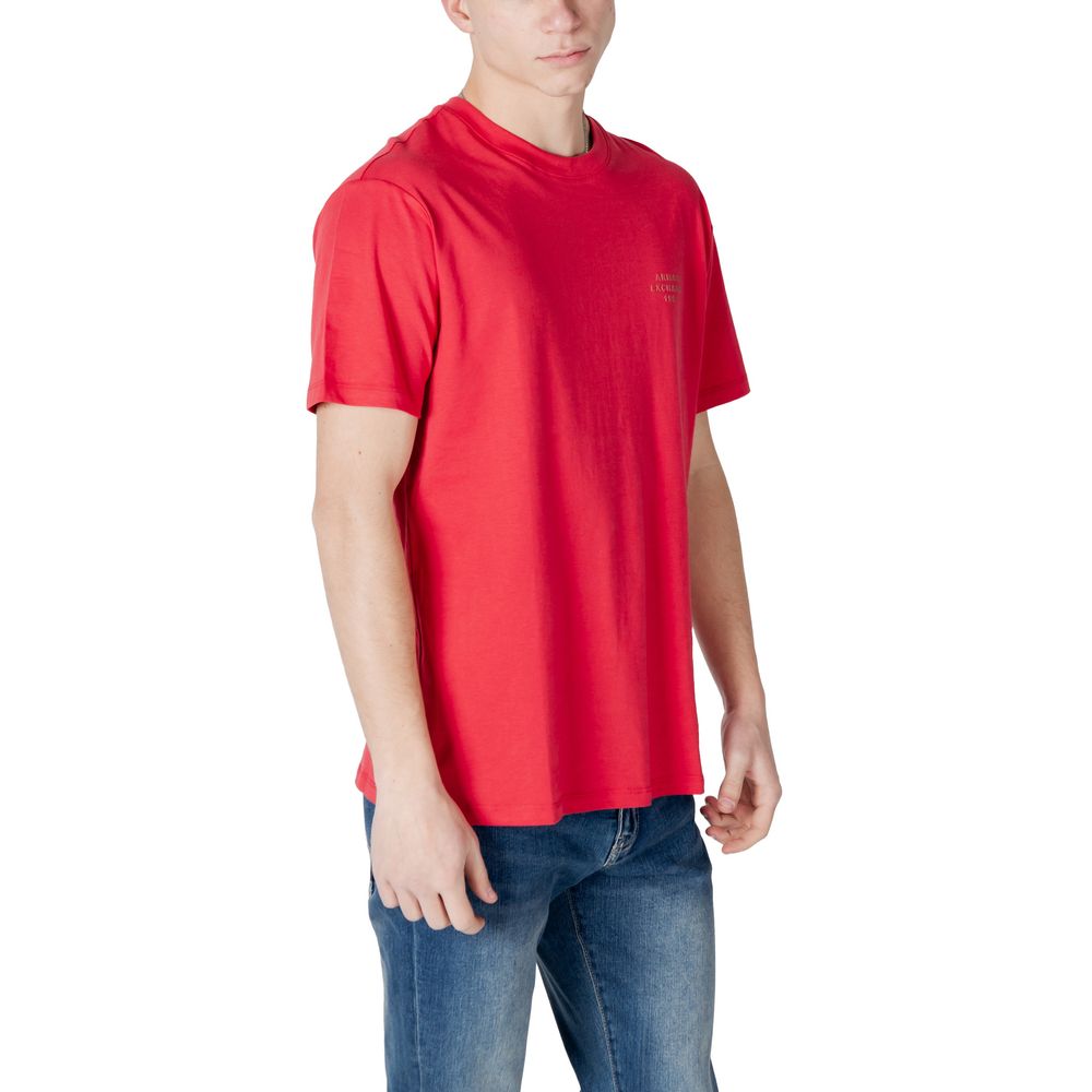 T-shirt en coton rouge Armani Exchange