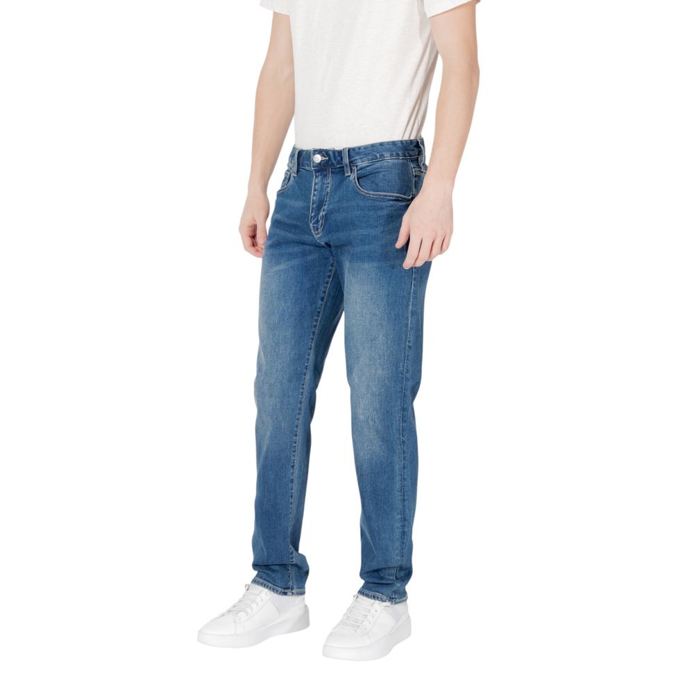Jean skinny bleu en coton Armani Exchange